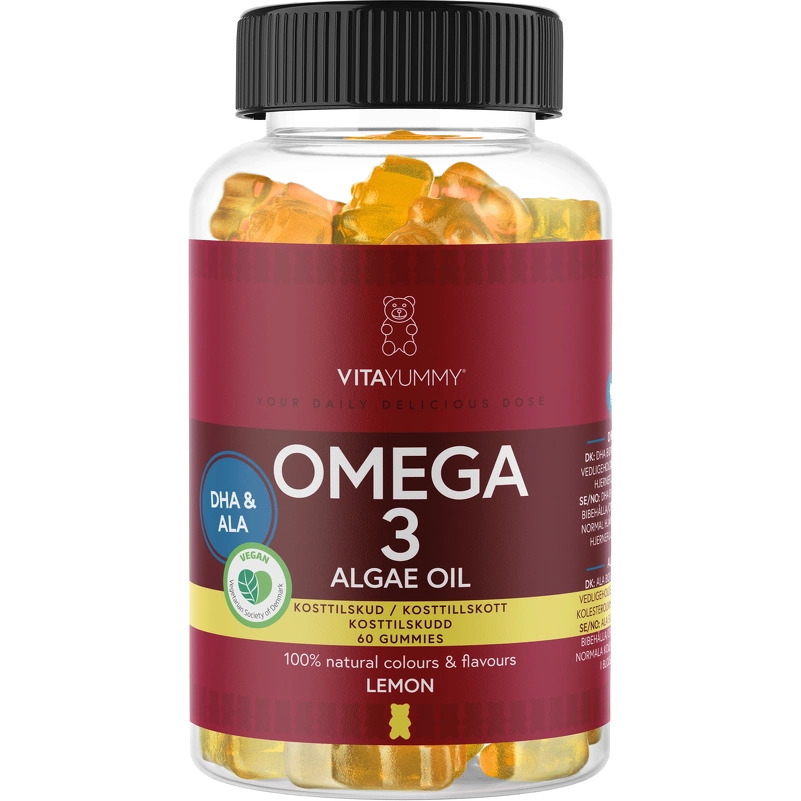 VitaYummy Omega 3 Algae Oil - Lemon 60 Pieces