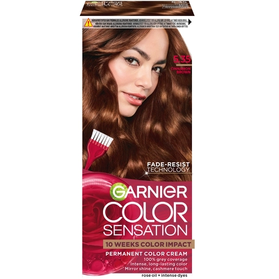 Garnier Color Sensation Permanent Color Cream - 5.35 Cinnamon Brown