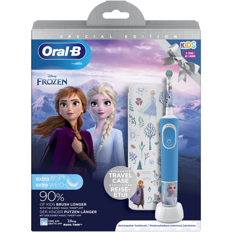 Oral-B Kids Vitality 100 Frozen Electric Toothbrush - Nicehair.dk