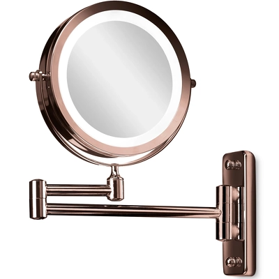 Gillian Jones Wall Mirror W/ Arm & Lights - Copper 10246-84