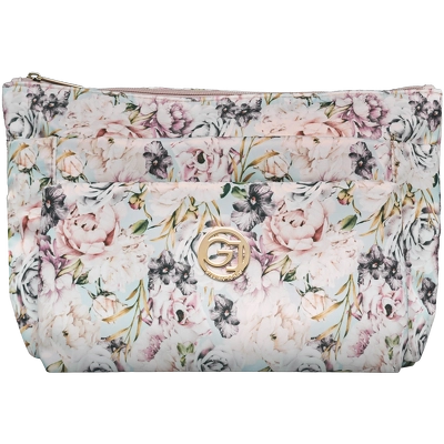 Gillian Jones 3 Room Cosmetics Bag - Flower Print 10009-752