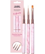 Le Mini Macaron Nail Art Brush Trio - Les Brushes