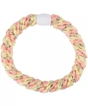 By Stær BRAIDED Hairtie - Multi Orange/Yellow Glitter 
