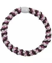 By Stær BRAIDED Hairtie - Multi Pink/Grey/Purple