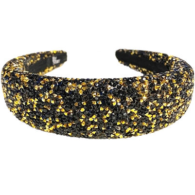 By Stær LIN Hairband - Glitter Black/Gold