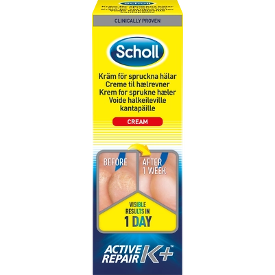 Scholl Heel Crack Cream Active Repair K+ 60 ml