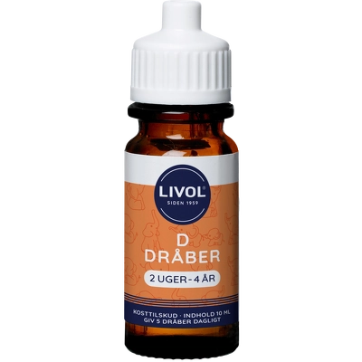 Livol D3 Dråber 2 Uger - 4 År 10 ml