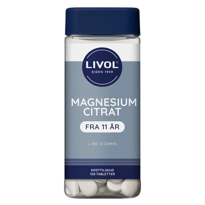 Livol MagnesiumCitrat + B6 Vitamin 150 Pieces