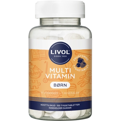 Livol Multivitamin Børn Frugtsmag 150 Pieces