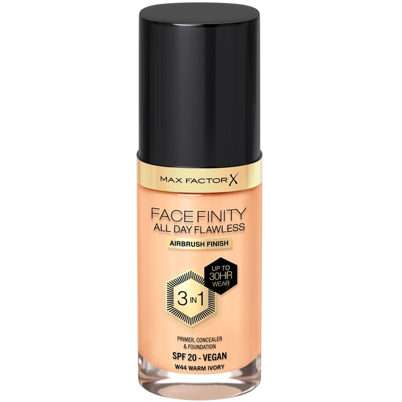 Max Factor Facefinity Flawless 3-In-1 Foundation Restage 30 ML - Warm Ivory W44