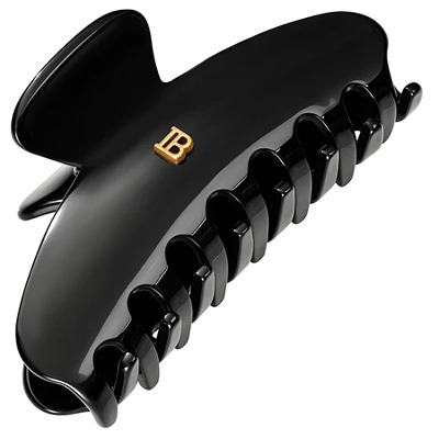 Balmain Accessories Cellulose Acetate Pince à cheveux Medium Black 18k Gold