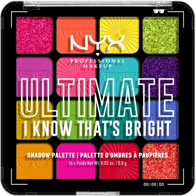 NYX Professional Makeup Ultimate Shadow Palette 16 x 0,8 g - 04W I Know That's Bright