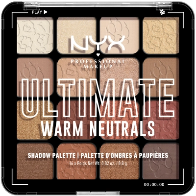 NYX Professional Makeup Ultimate Shadow Palette 16 x 0,8 g - 05W Warm Neutrals