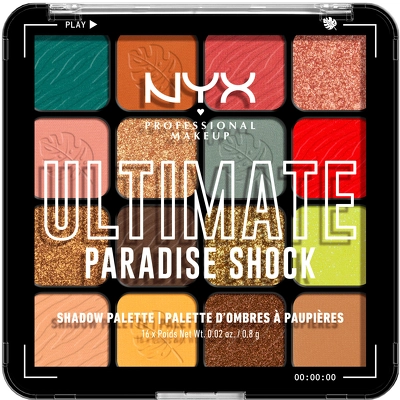 NYX Professional Makeup Ultimate Shadow Palette 16 x 0,8 g - 02W Paradise Shock