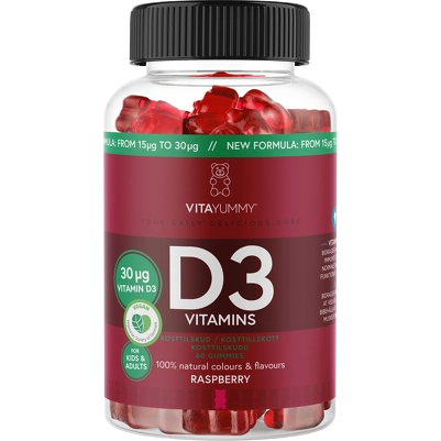 VitaYummy Vitamin D3 Raspberry 60 Pieces