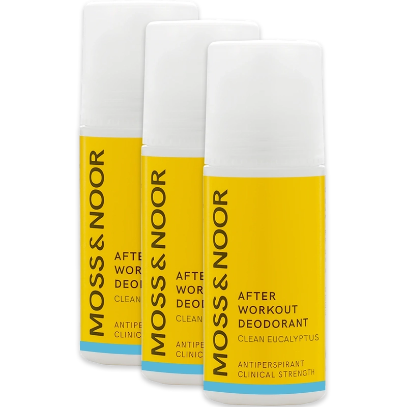 Moss & Noor After Workout Deodorant 3 Pack - Clean Eucalyptus