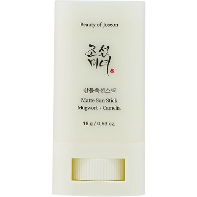 Beauty of Joseon Matte Sun Stick Mugwort + Camilia SPF 50 PA++++ 18 gr.