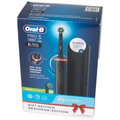 Oral-B Pro 3500 Black with Travel Case (Limited Edition)