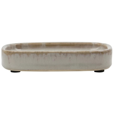 Meraki Datura Soap Dish 12 x 8 x 2,5 cm - Shellish Grey