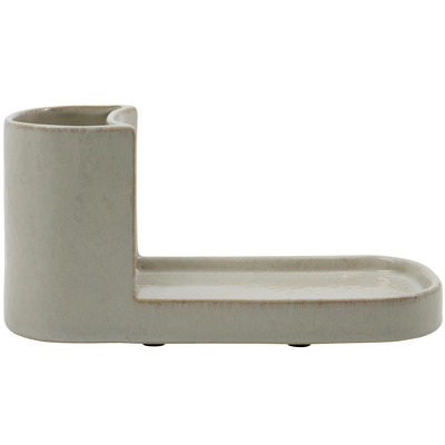 Meraki Datura Brush & Soap Holder Medium - Shellish Grey