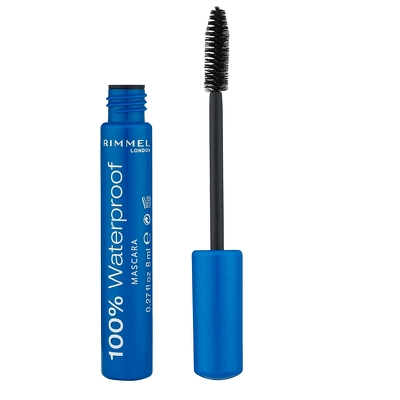 RIMMEL 100% Waterproof Mascara 8 ml - 001 Black Black
