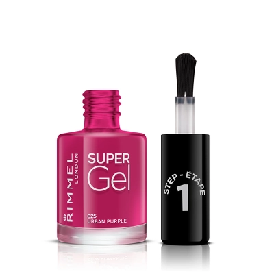 RIMMEL Super Gel Nail Polish 12 ml - 025 Urban Purple