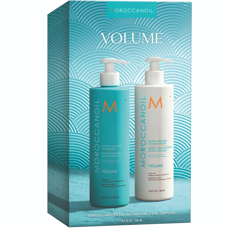 #1 - Moroccanoil Duo Box Extra Volume Shampoo + Conditioner 500 ml (Limited Edition)
