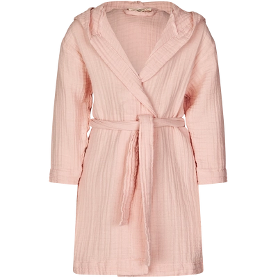 Lille Kanin Bathrobe Muslin 1-2 Years - Rose Smoke