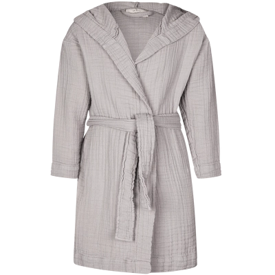 Lille Kanin Bathrobe Muslin 1-2 Years - Brown Smoke