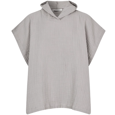 Lille Kanin Poncho Muslin 3-6 Years - Brown Smoke