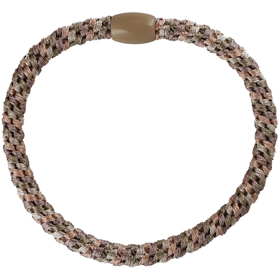 By Stær BRAIDED Hairtie Slim - Rosa/Beige
