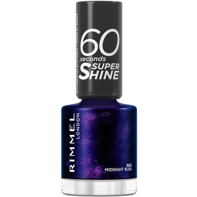 RIMMEL 60 Seconds Nail Polish 8 ml - 563 Midnight Rush