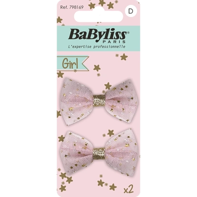 BaByliss KIDS Bow Hair Clips (1694) 2 Pieces