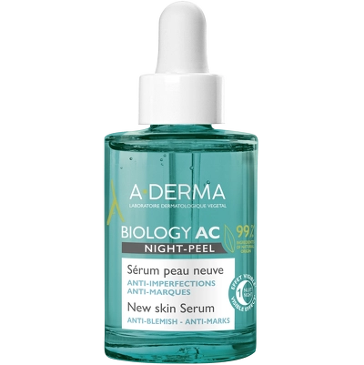 A-DERMA Biology AC Night Peel New Skin Serum 30 ml