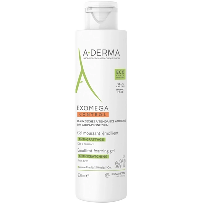 A-DERMA Exomega Control Foaming Gel 200 ml