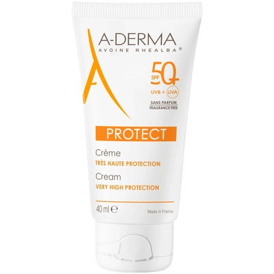 A-DERMA Protect Cream SPF 50+ Fragrance Free 40 ml