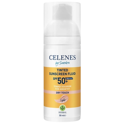 Celenes Herbal Sunscreen Dry Touch Fluid Tinted SPF 50 - 50 ml