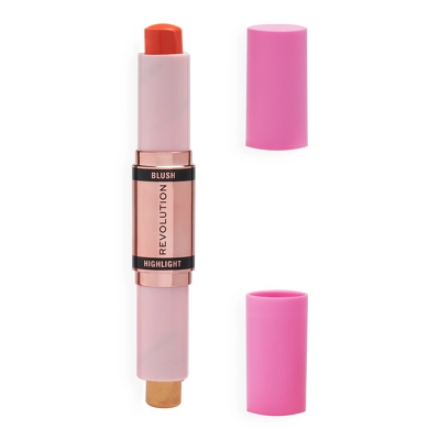 Makeup Revolution Blush & Highlight Stick 8,6 gr. - Coral Dew