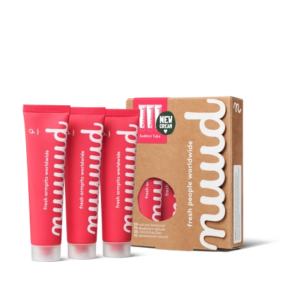 Nuud Vegan Cream Deodorant XXL Pack 3 x 40 ml