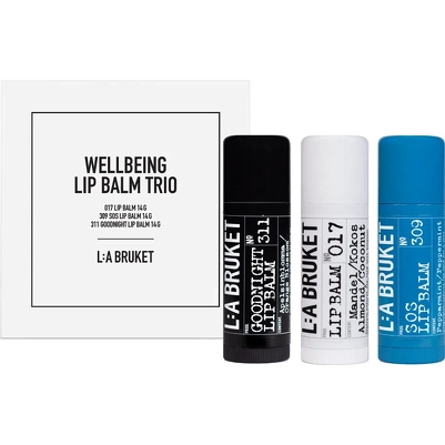 L:a Bruket 325 Wellbeing Lip Balm Trio 42 gr.
