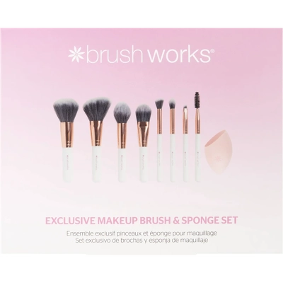 Brushworks Exclusive Makeup Brush and Sponge Gift Box