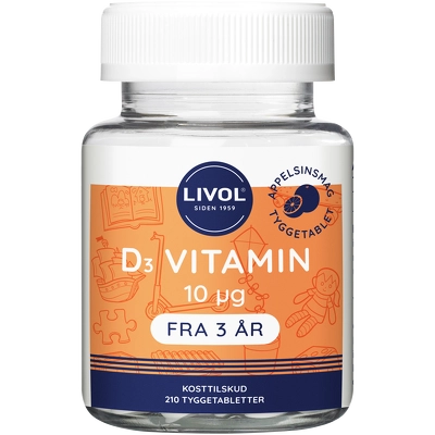 Livol D3-Vitamin 210 Pieces