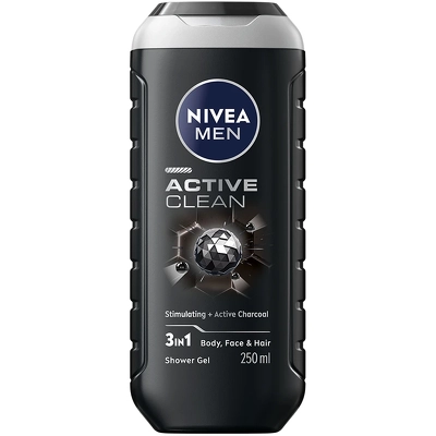 Nivea Active Clean Shower Gel Men 250 ml