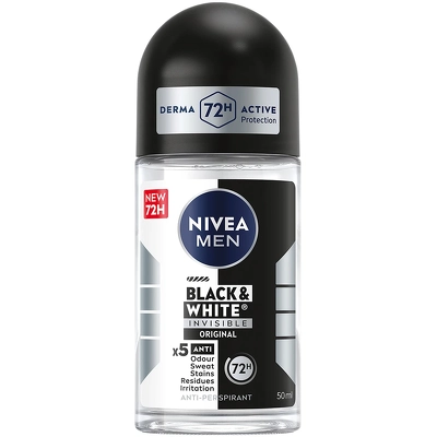 Nivea Black & White Original Male Roll On 50 ml