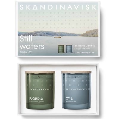 SKANDINAVISK Still Waters Scented Candle Giftset 2 x 65 gr.