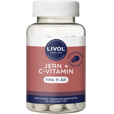 Livol Jern tyggetablet 140 Pieces