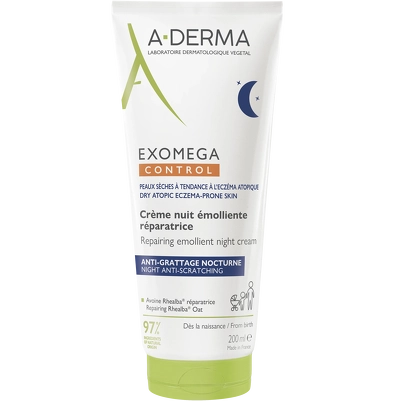 A-DERMA Exomega Control Emollient Night Cream 200 ml