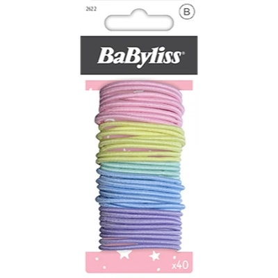 BaByliss KIDS Thin Elatics 40 Pieces