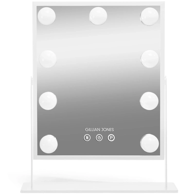 Gillian Jones Makeup Artist Mirror with Touch & 9 LED Bulbs - White 10264-90