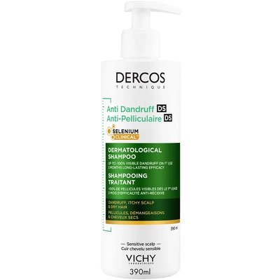 Vichy Dercos Technique Anti-Dandruff Shampoo Dry Hair 390 ml